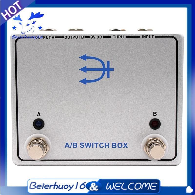 A/B SWITCH Box Signal Switcher Pedal Channel Para Dois Caminhos Amp Efeitos De Guitarra Peças