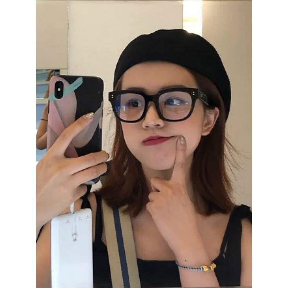 Boina preta de pico feminina primavera verão na moda ins All-Match versão coreana influenciador volta Wear Yuppie chapéu