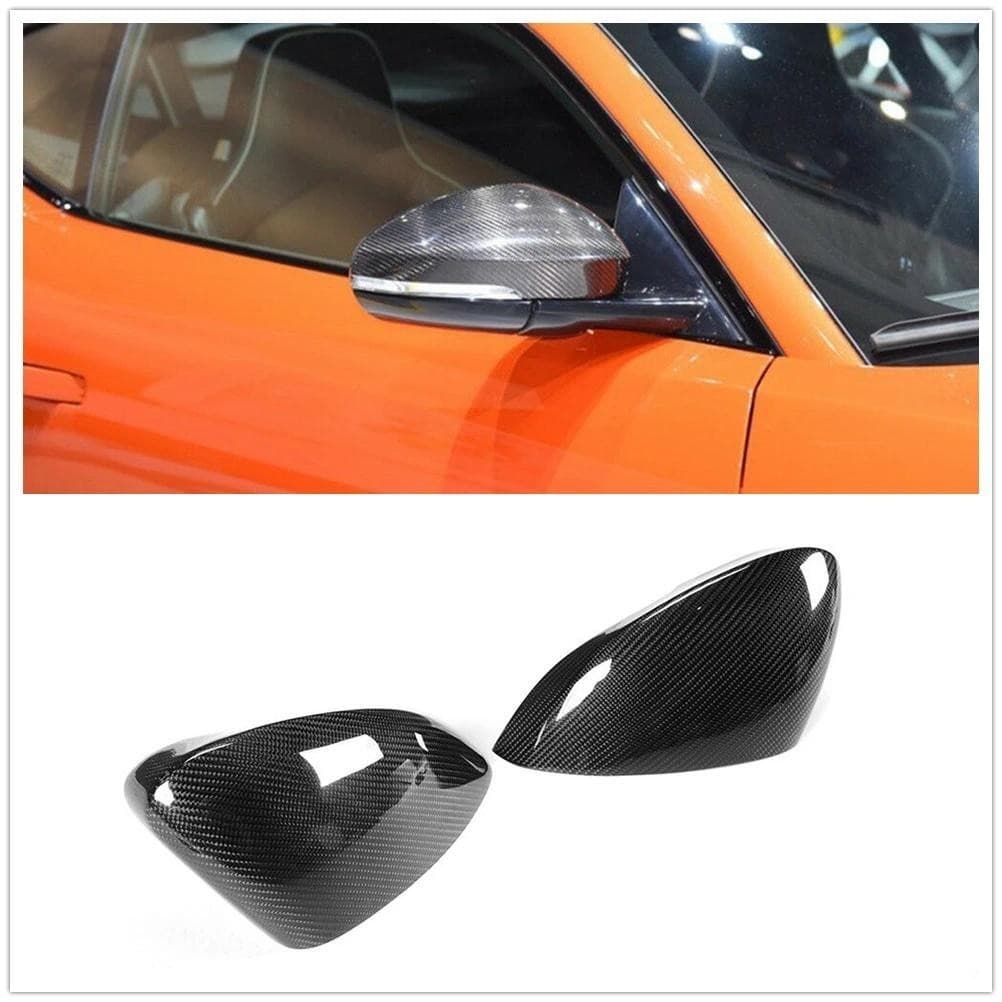 Capa De Espelho Para Jaguar Tipo F 2013-2016 , Fibra De Carbono Real , Exterior Do Carro , Retrovisor Lateral , Tampa De
