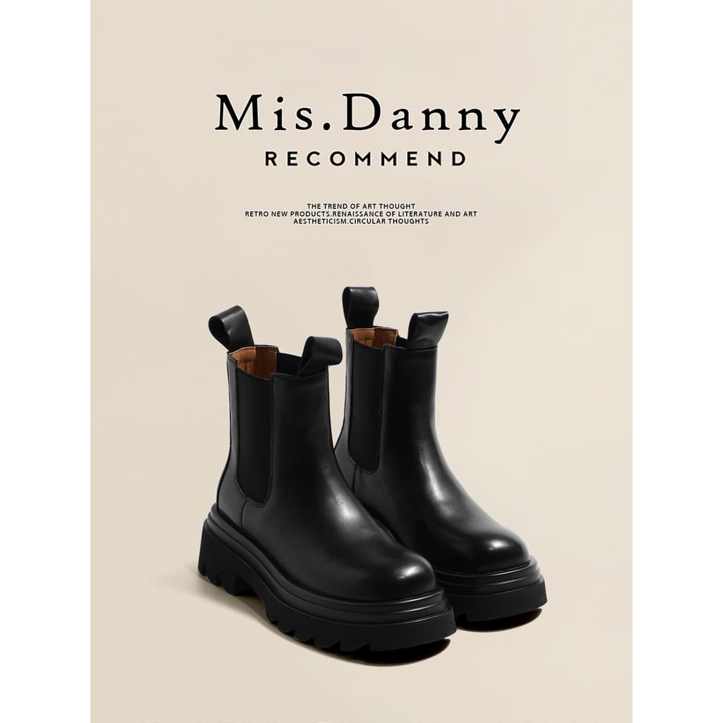 Com amor auto-enning Martin botas femininas 2026 novo estilo botas femininas primavera outono botas únicas plataforma de