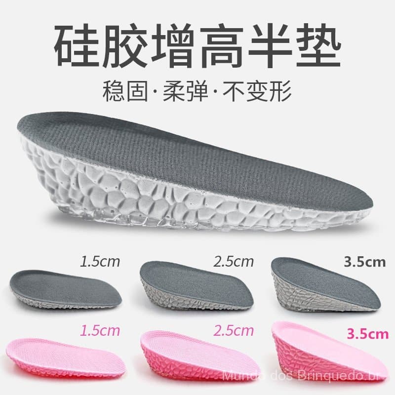 Meias palmilhas Boost Popcorn PU para homens e mulheres, meias palmilhas internas invisíveis feitas de silicone---7.21