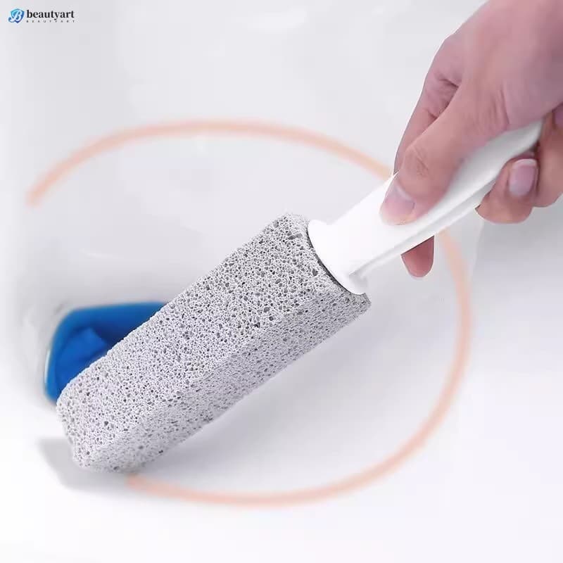 Escova Sanitária-Pomes-Removedor De Manchas Para Limpeza De Banheiro Com Pedra