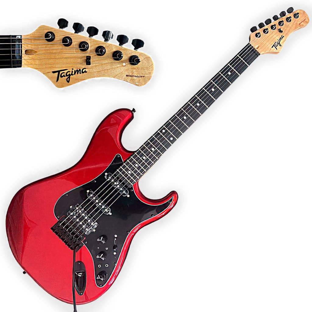 Guitarra Stratocaster Tagima Sixmart Vermelha Com Efeitos