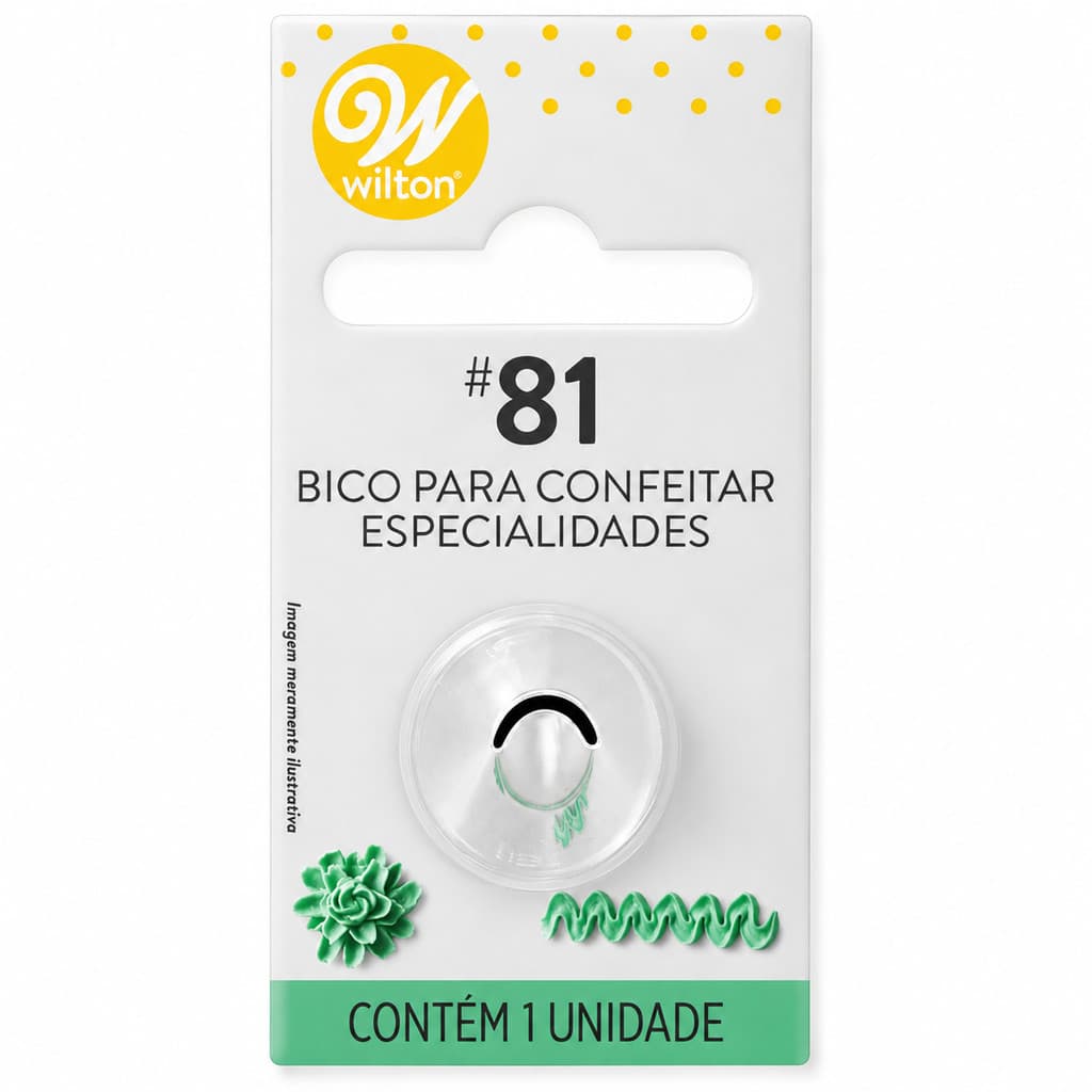 Bico para Confeitar - Tamanho P - Especialidade 81 - Wilton