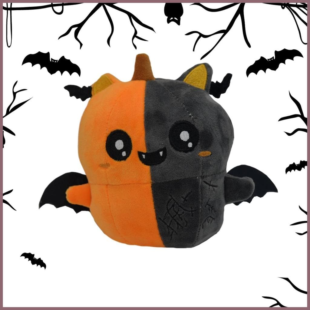 Abóbora De Pelúcia Bonito Halloween Morcego Macio Recheado Decoração Para Casa Dos Desenhos Animados Brinquedos Animais