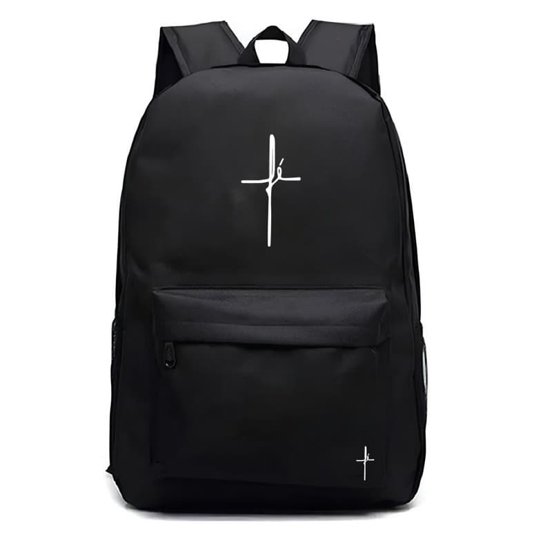 Mochila Unissex Casual Esportiva Escolar Grande Ziper e Bolso Lateral