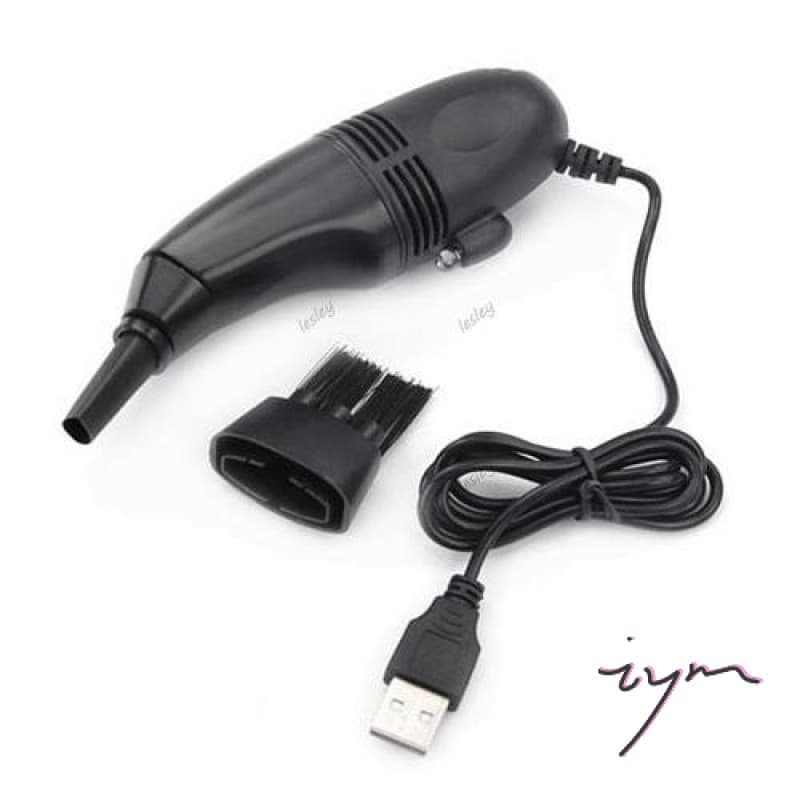 Mini Aspirador De Pó Com Teclado USB Para Laptop-Ferramenta Portátil De Limpeza Preta