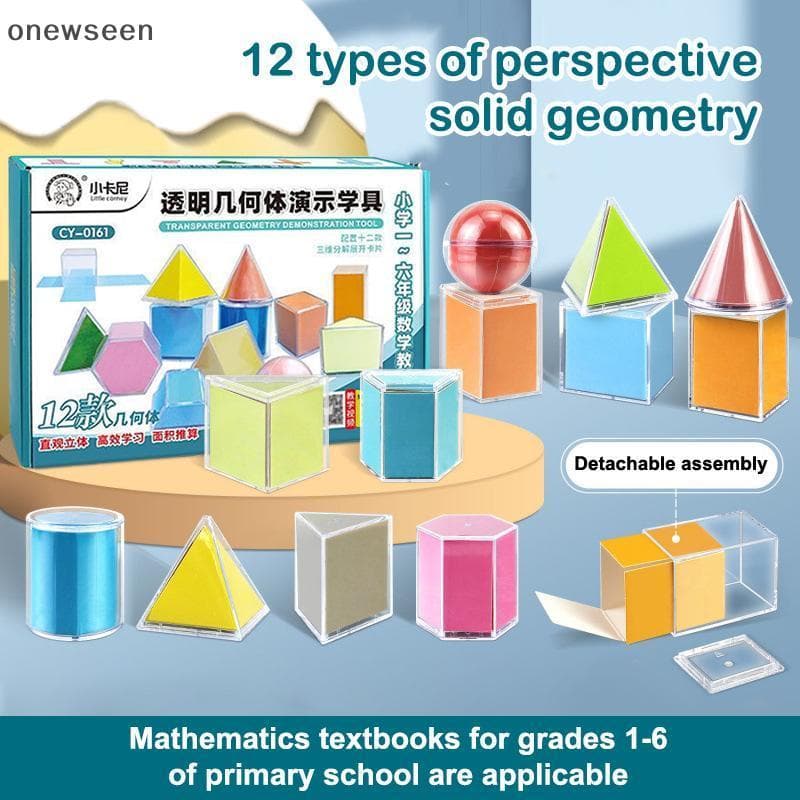 Funy Perspectiva Geometria Modelo De Sólida Destacável Escola Primária Cubo De Ensino Prisma Retangular Ferramenta