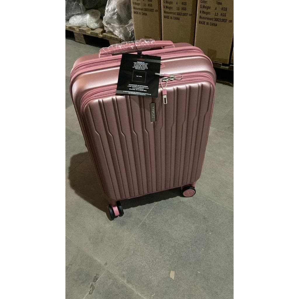 MALA DE VIAGEM EXPANSÍVEL COM RODINHAS ROSA