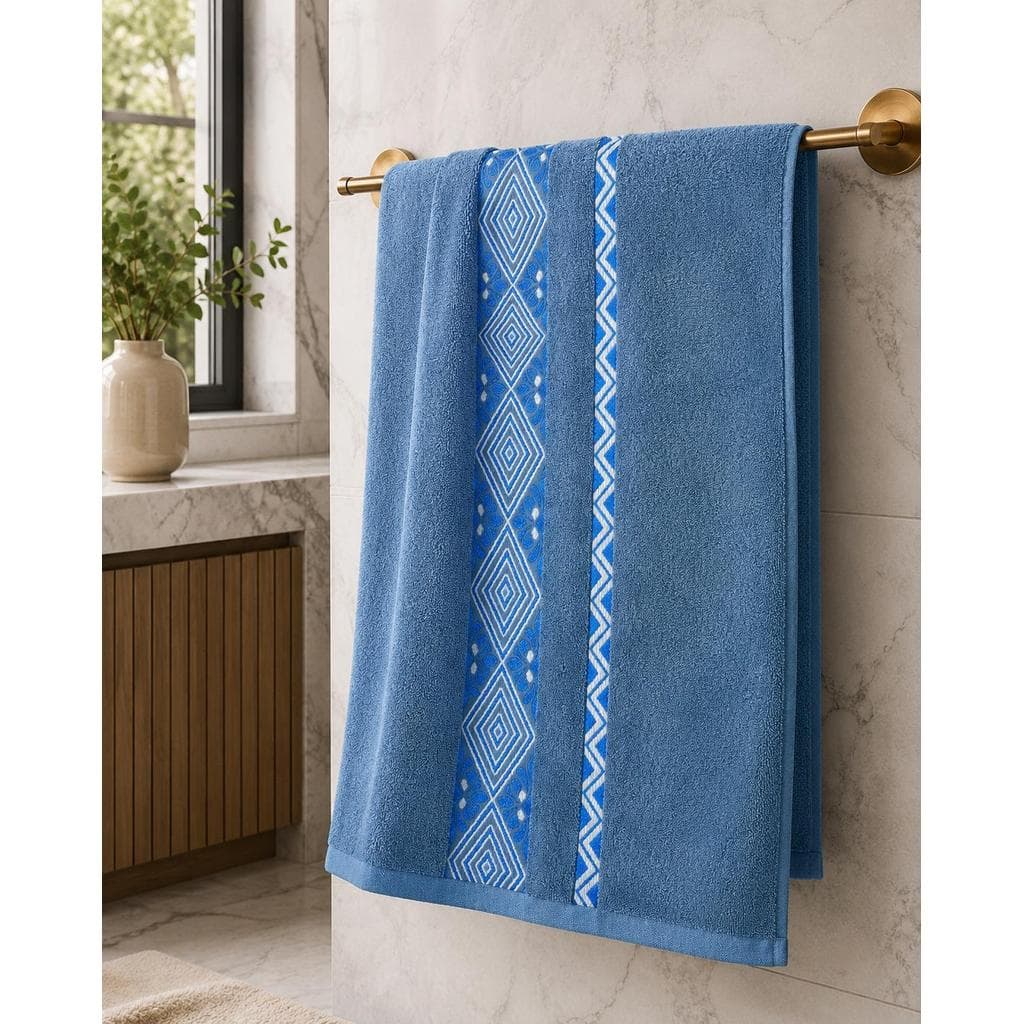 Toalha de Banho Trabalhada Grande Tecido Premium  70x140 Cm em Algodão