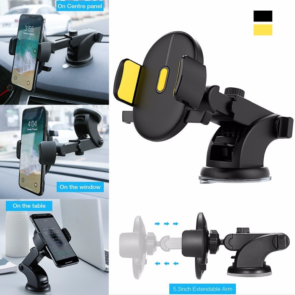 Suporte De Telefone Para Carro , Haste Longa , Telescópico , Painel De Tipo Ventosa