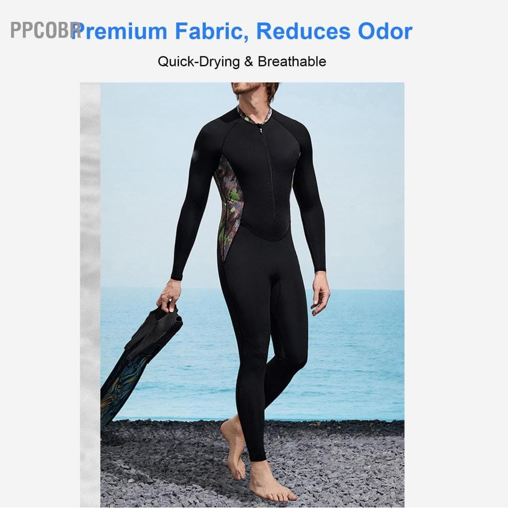 Ppcobr Roupa de mergulho masculina de proteção solar Aomiun UPF50 de manga comprida para natação, mergulho, surf com