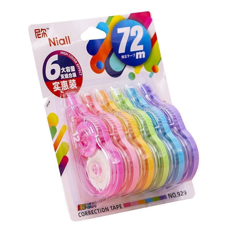 5/6 Pçs/set Novidade 72m/150m Grande Correção Fita Corretiva Papelaria Corretor Papeleria Presente Do Estudante Material