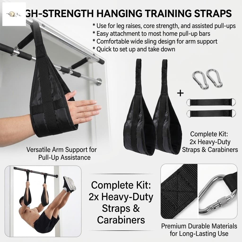 Pull Up Bar Ab Straps Suporte De Braço Suspenso De Fitness Resistente A Rasgos De Alta Resistência Para Barras De Porta