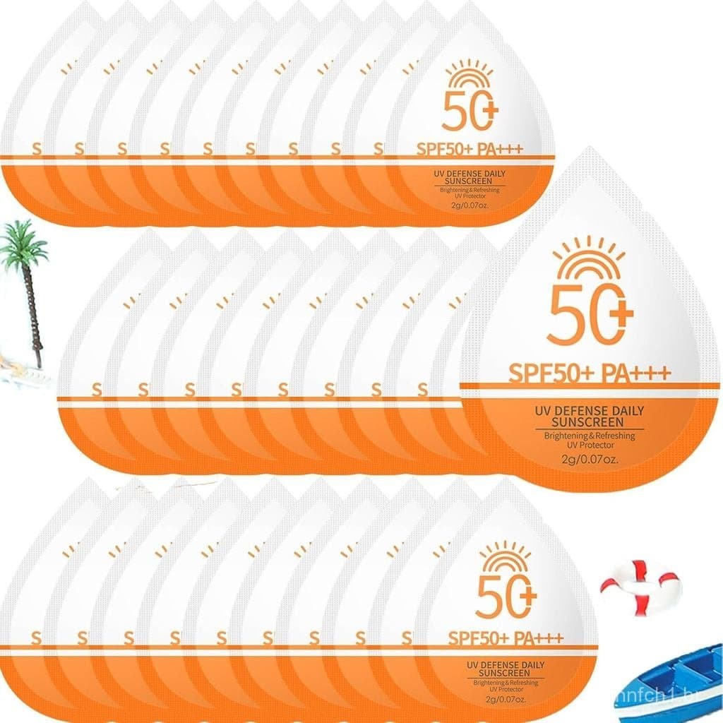 Protetor Solar Mini em Lote, 30 Unidades SPF 50+ Protetor Solar Mini Tamanho Viagem para o Corpo |   Pacotes de Protetor