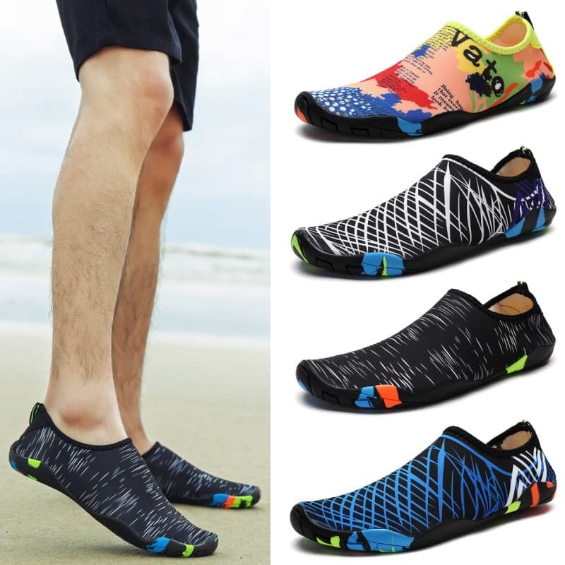 Caminhada de seda verão sapatos de praia das mulheres dos homens mergulho sapatos de natação à beira-mar sandálias de me