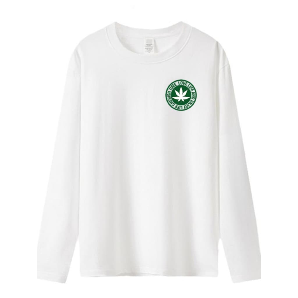 Eisentu Street Wear 230g algodão puro na moda camiseta esportes Casual manga comprida camiseta quente em torno do pescoç