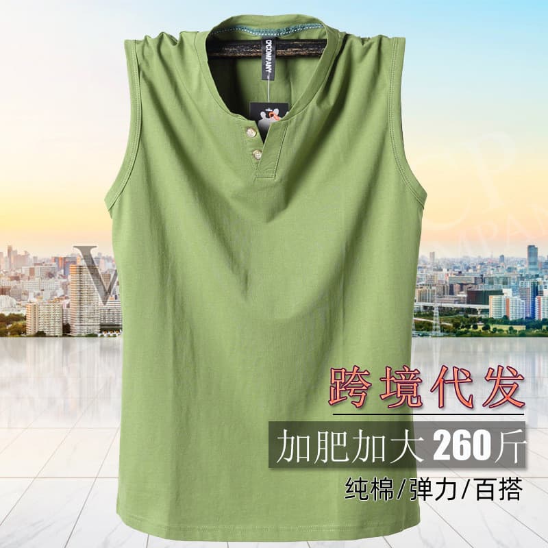 Extra grande esportes elástico sem mangas colete cara gordo corte ombro de manga curta camiseta masculina respirável de