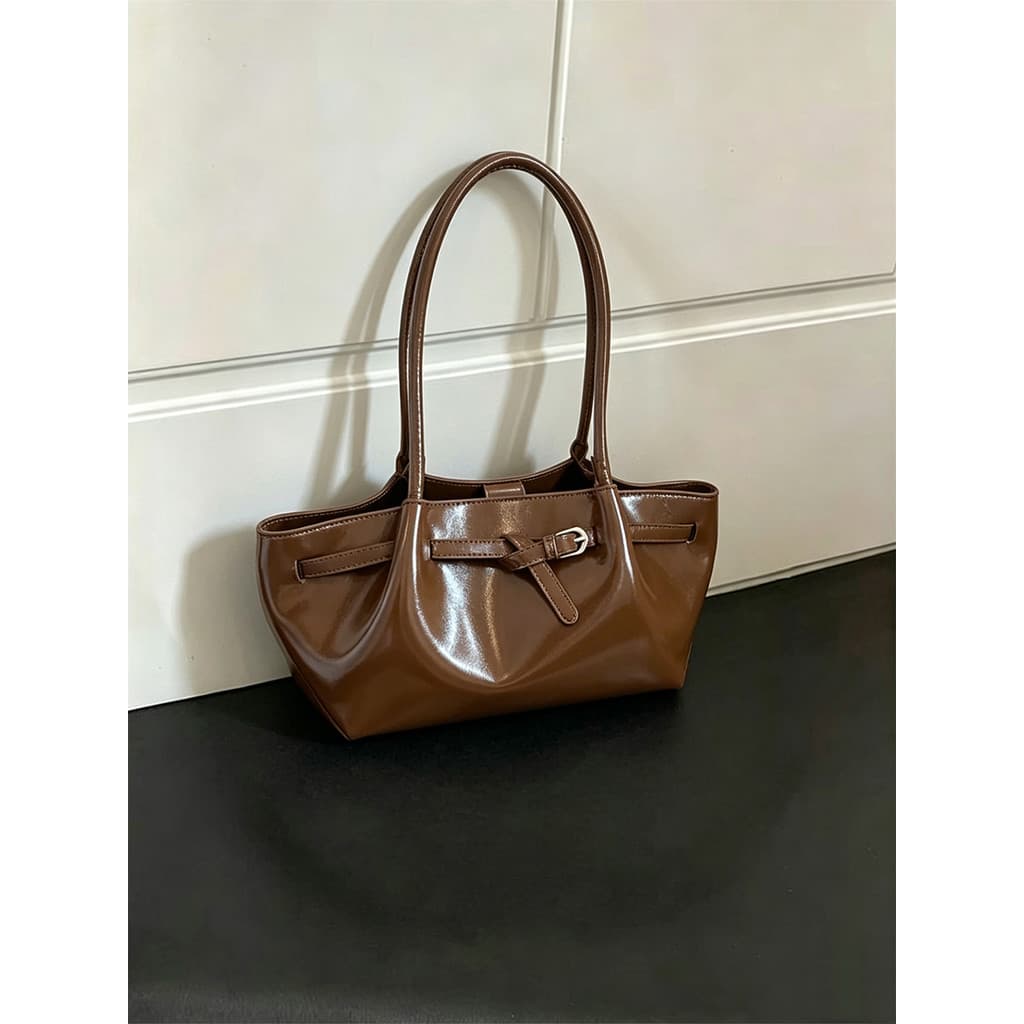 Bolsa feminina 2026 verão novo estilo Super quente nicho Design óleo cera couro sacola moda All-Match saco feminino de u