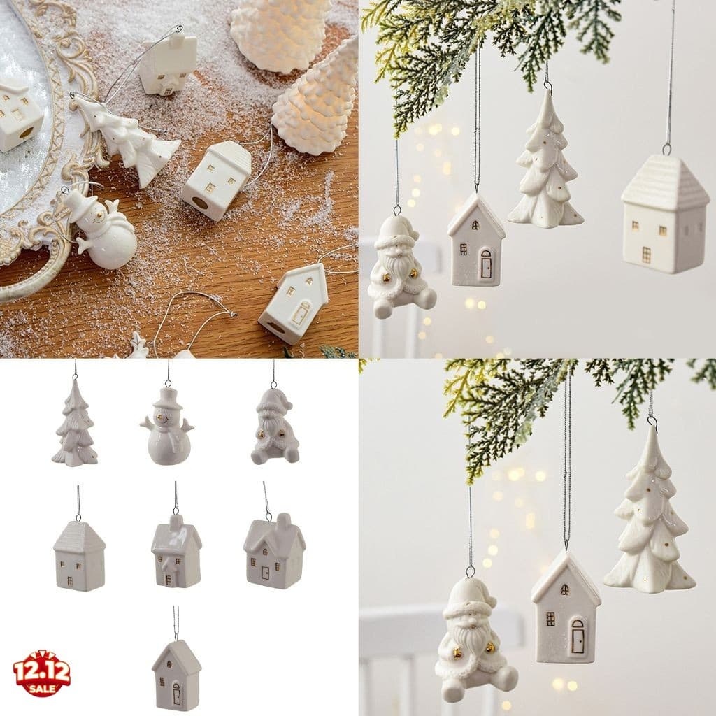 Conjunto De Enfeites De Árvore De Natal-Decoração De Férias De 1 Peça