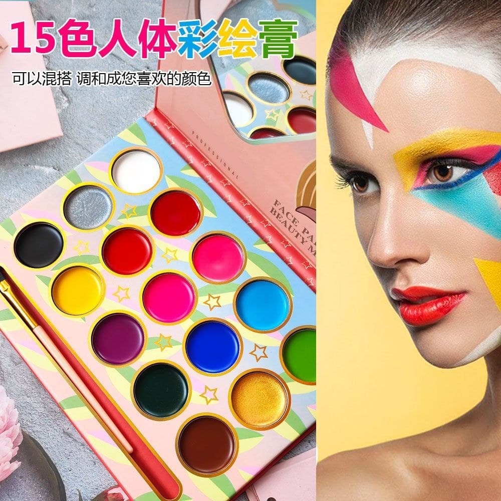 Pintura a óleo pintura facial creme não-tóxico crianças Graffiti lavável pintura corporal férias maquiagem palco disponí