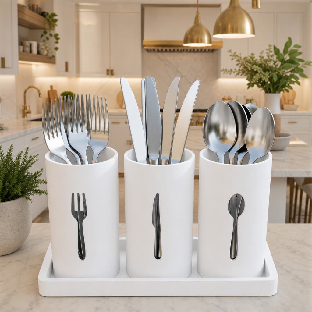 Porta Talheres de Mesa Moderno - Organizador de Mesa Moderno e Funcional