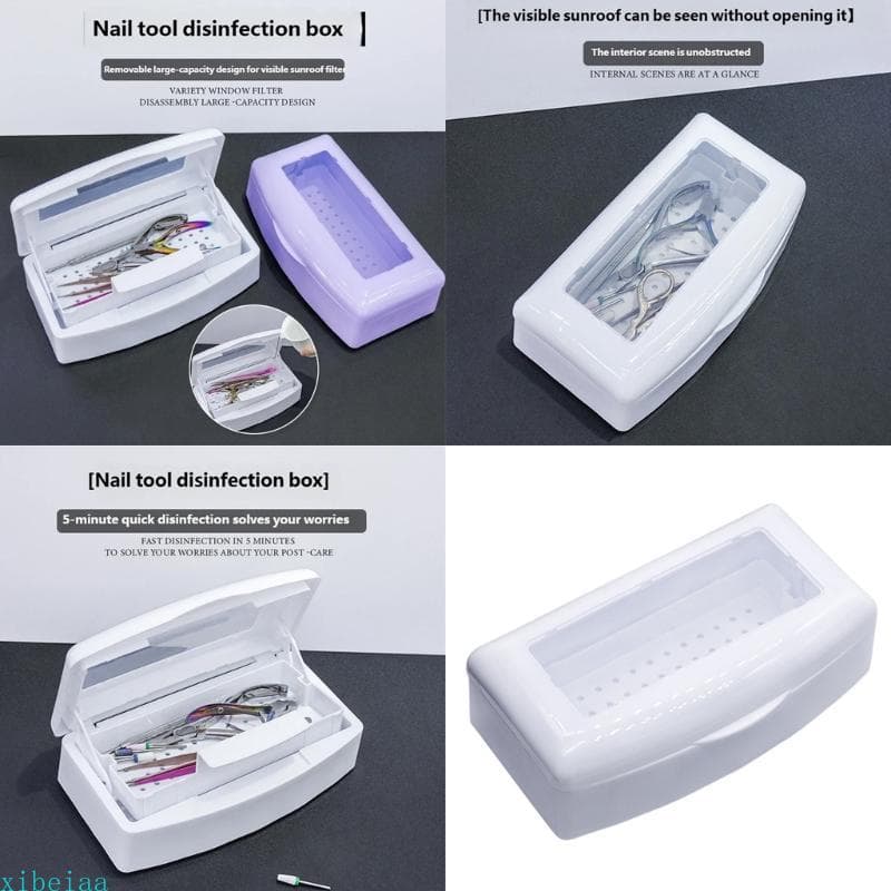Xibiaa Travel Friendly Nail Fornece Caixa Esterilizadora Com Limpeza Eficiente