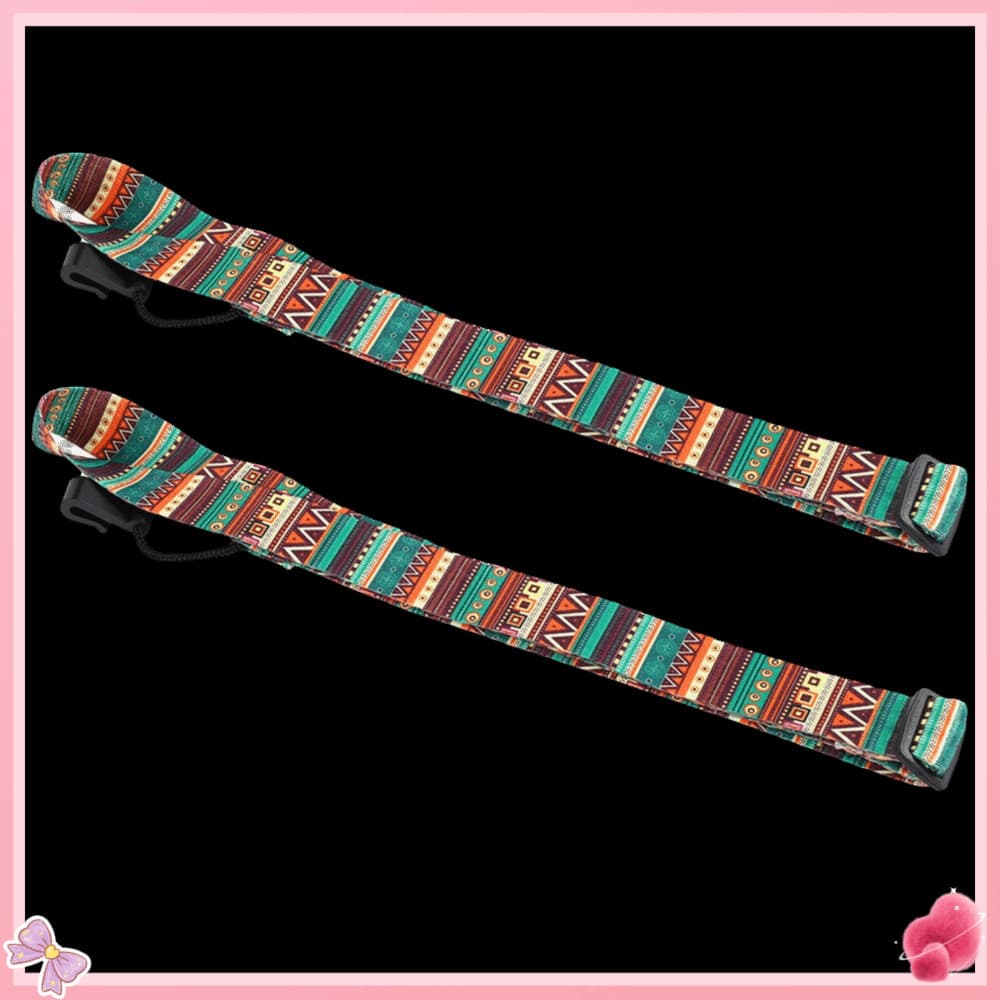 Correia De Guitarra 2 Peças , Alça De Ukulele Colorida De Nylon + Poliéster Instrumento De Comprimento Ajustável