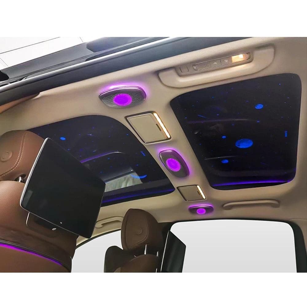 Alto-Falante LED Para Teto De , Mercedes-Benz , Falantes Internos De Carro Com 64 Cores GLE/GLS W167 X253 W222 W213 W205