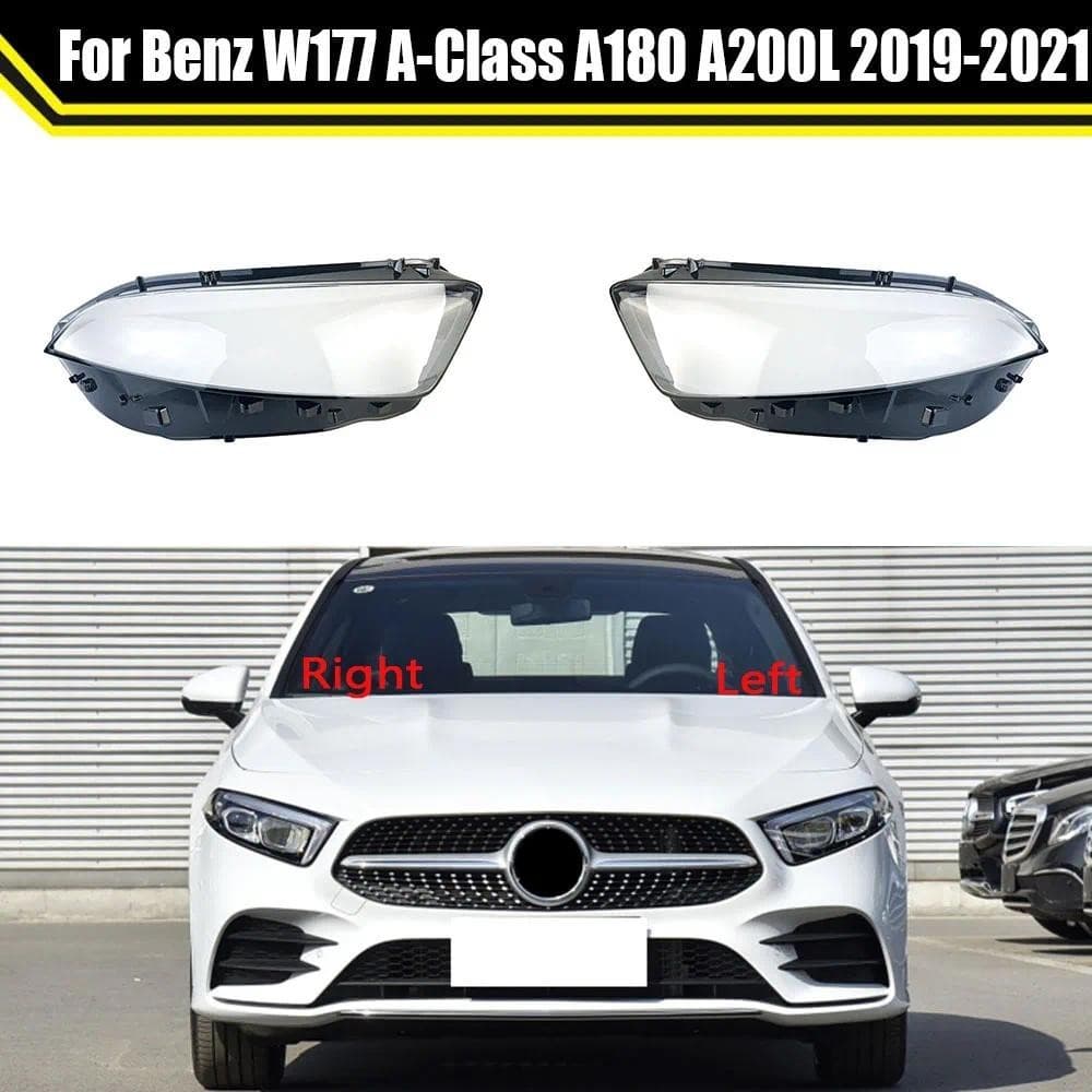Carro Claro Farol Capa Tampas De Lente Automática Escudo Abajur Caso Para Mercedes-Benz W177 A-Class A180 A200L 2019-202