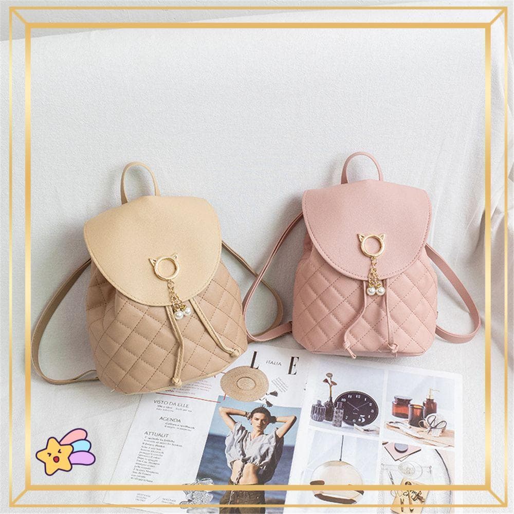PETS1 Bolsas Para Estudantes Mini Moda Feminina Couro PU