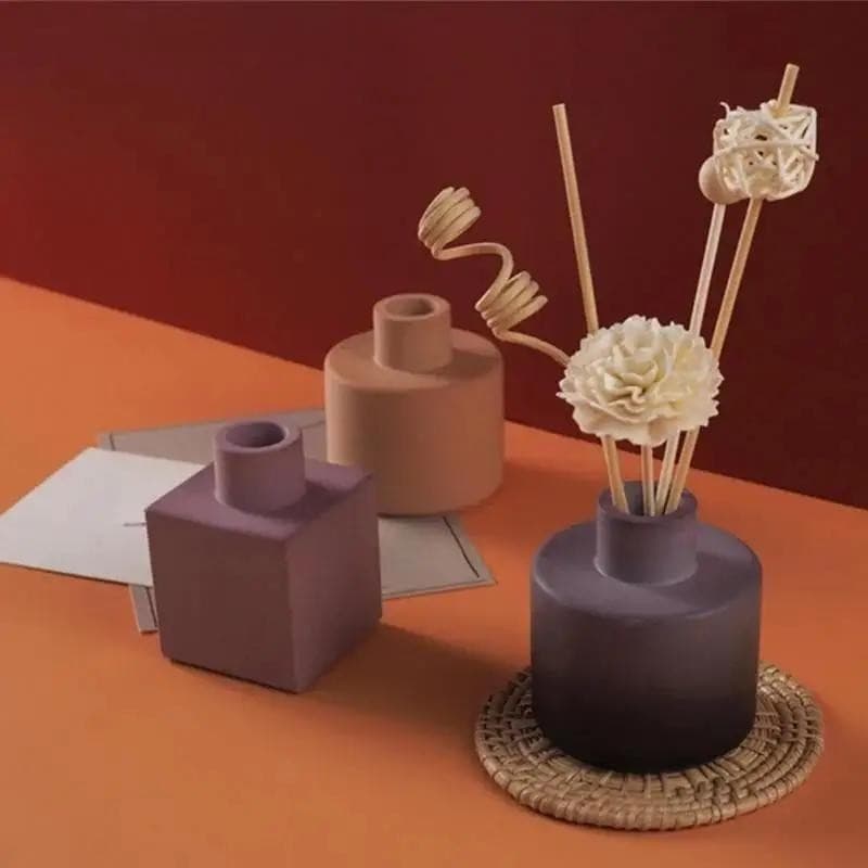 Novo Artesanal DIY Vaso De Cimento Molde De Silicone Inserção Aromaterapia Gesso Espelho Decorativo Resina Processo Deco