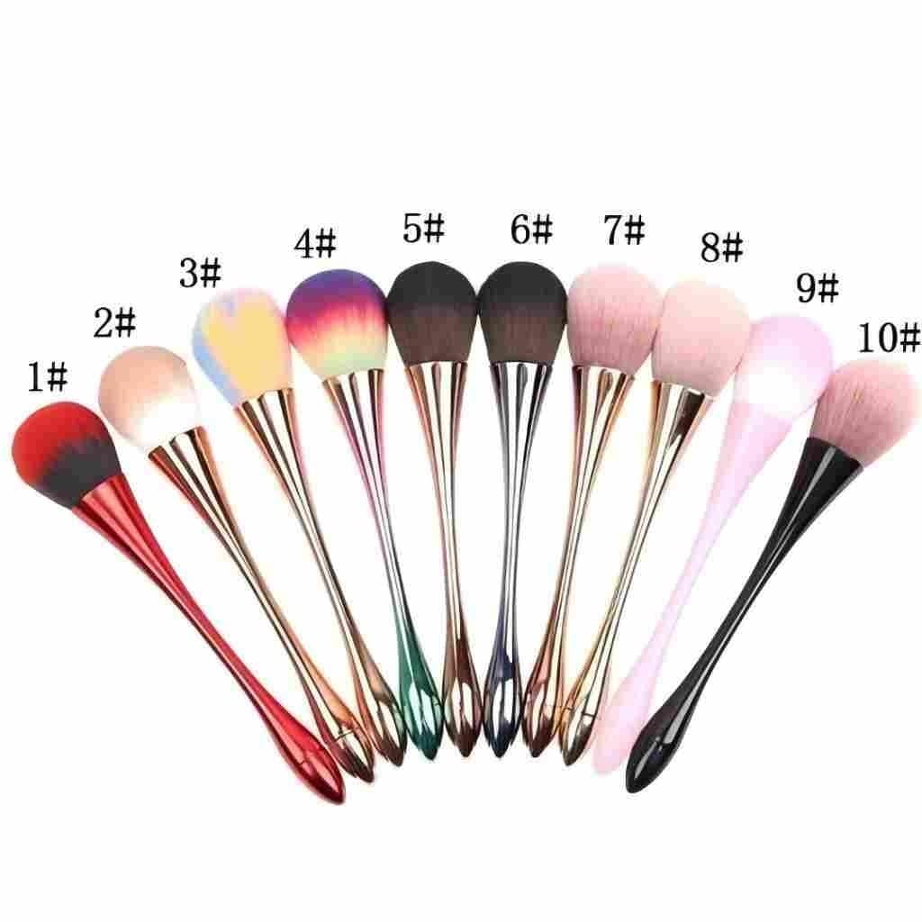 Pincel de maquiagem de cintura pequena, pincel macio para pó de nail art, pincel para blush(L1)