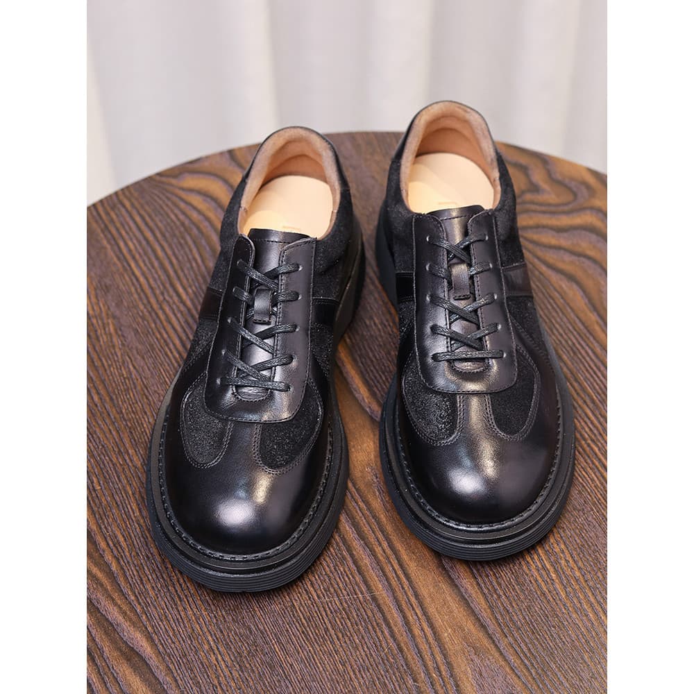 Verão novo produto Forrest Gump sapatos de treinamento alemão masculino camada superior depilação fosco sola grossa Mela