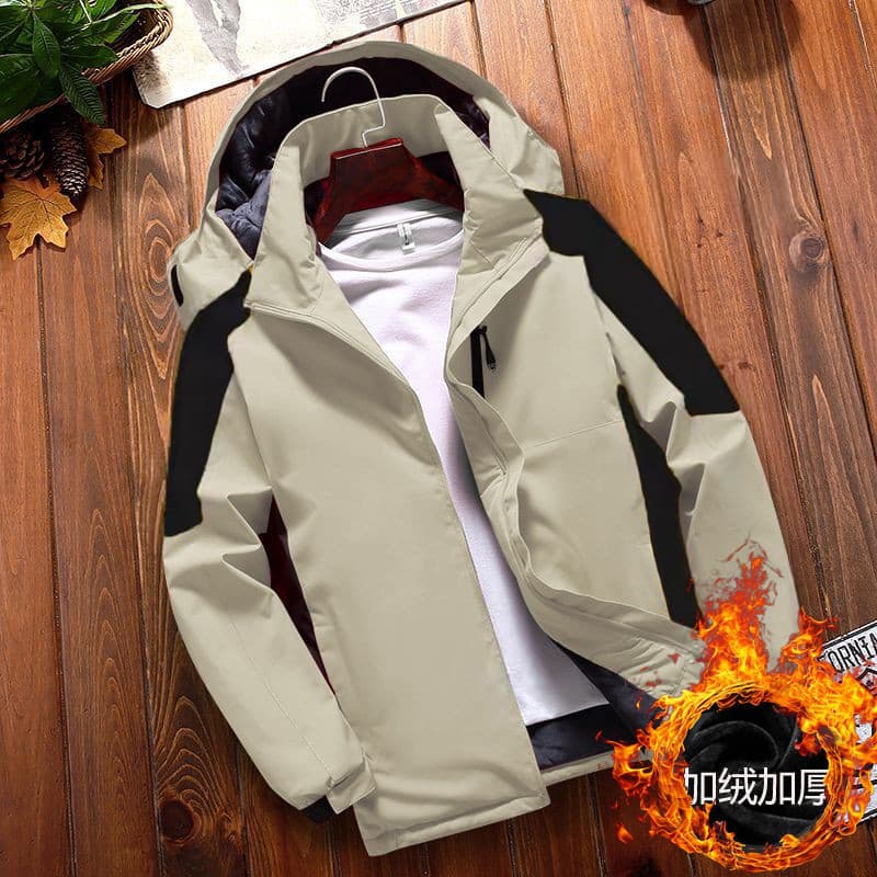 Forro de lã de inverno jaqueta acolchoada de algodão espessada jaqueta masculina à prova de vento jaqueta impermeável ma