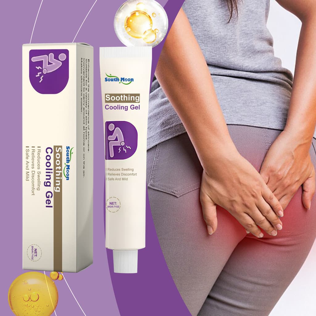 Almofada lua calmante Gel de cuidados anais hidratante refrescante não pegajoso fórmula suave creme de cuidados diários