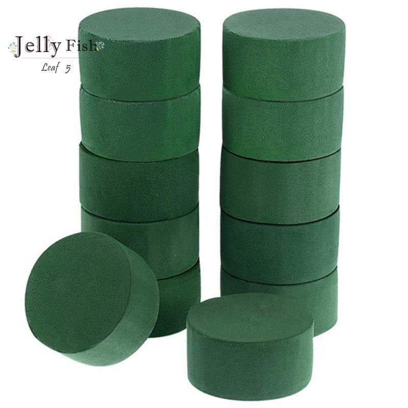 10Pcs Casamento Aisle DIY Craft Arranjo Floral Água-Absorção Home Garden Espuma De Flor Verde Tijolo Redondo De Manutenç