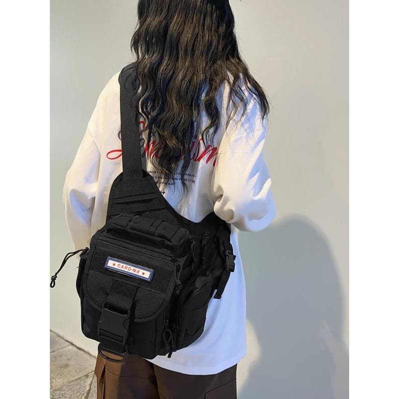 W Workwear saco do mensageiro de um ombro masculino sela saco da cintura saco da câmera multifuncional tático bolsa de o