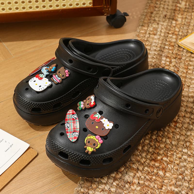 Menina coração eva sapatos de praia feminino antiderrapante exterior Wear verão bonito dos desenhos animados sapatos de