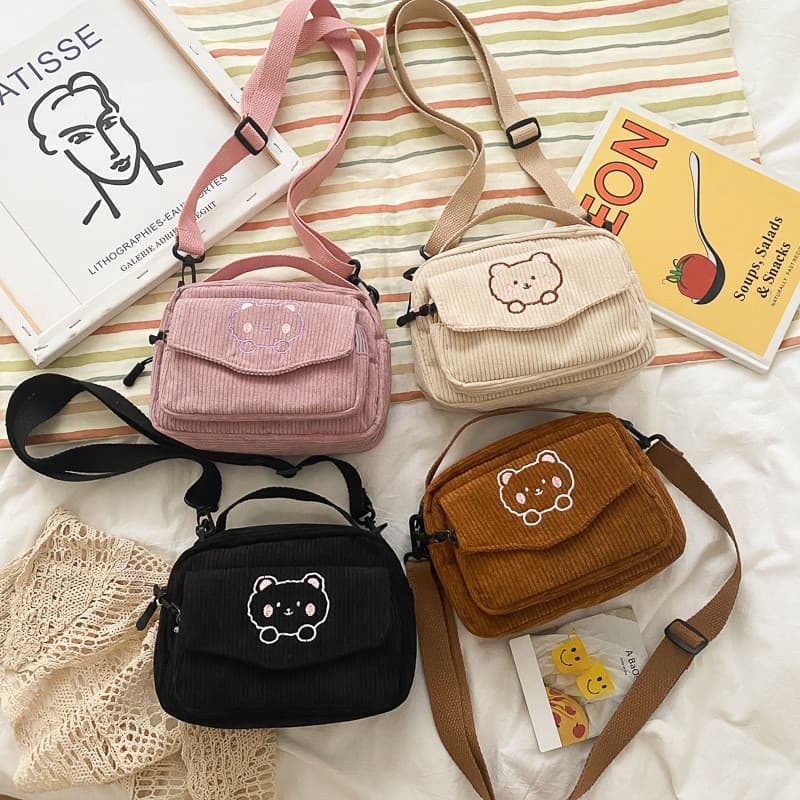 Novo estilo japonês lona crianças pequenos sacos de passeio meninas bonito bolsa de moedas meninas namoradas saco do men