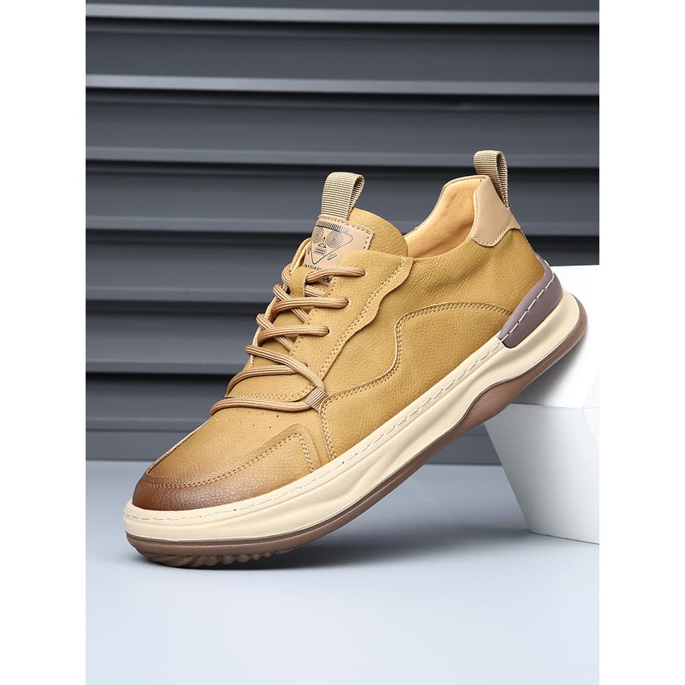 2026 primavera novo estilo sapatos de couro casuais masculinos estilo britânico pé de couro genuíno largo sola grossa re