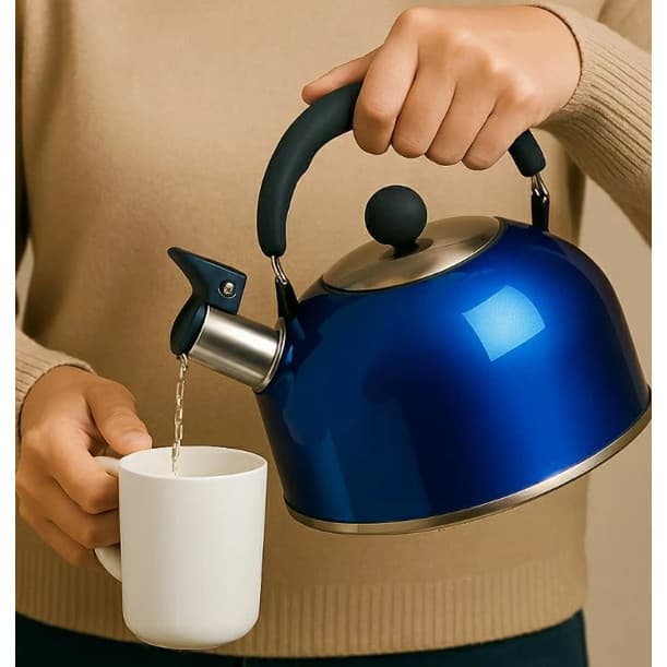 Chaleira Apito Bico Respingo Cabo Aquecimento Rápido Chá Café Chimarrão Jarra Bule Panela