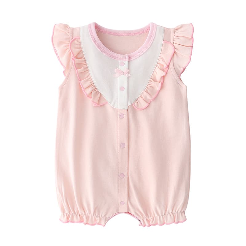 Macacão de bebê roupas de verão 0-março menina bebê puro algodão macacão fino recém-nascido 6 meses bonito roupas de pri