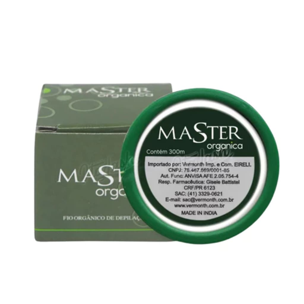 Linha Depilação Egípcia Orgânica Master Algodão Remoção Pelos Facial Tirar Fios Marcação Sobrancelhas Original Anvisa