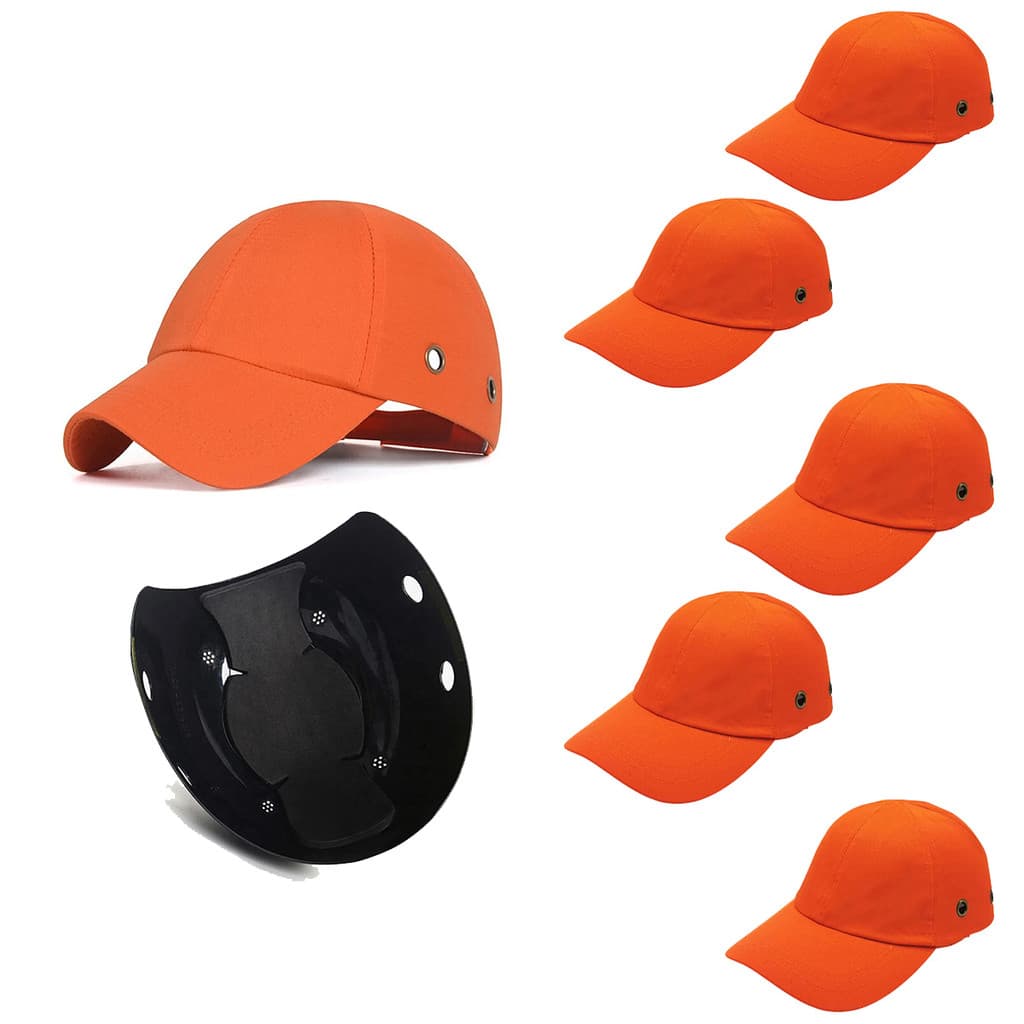 Bone com Capacete Segurança EPI Kit 5 Uni Obra Construçao Reparo Oficina Trabalho Casquete Proteçao Resistente Eficiente