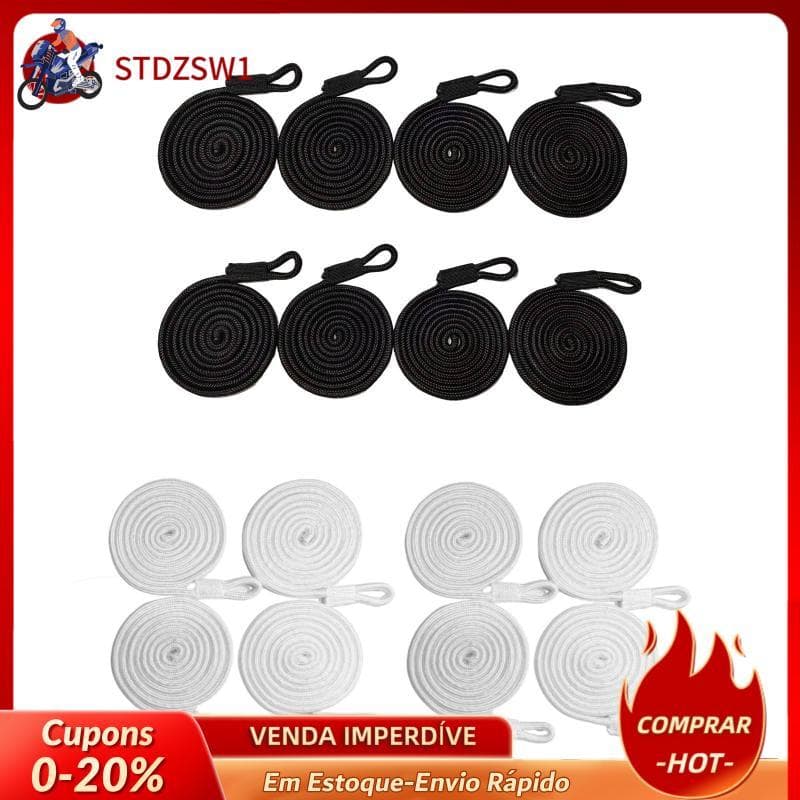 Fender [stdzsw1] Linhas De Amarração De Barco De 8 X 1.80 M (5.91 Pés) , Cordas De Pára-Choque , Doca Resistentes A Raio