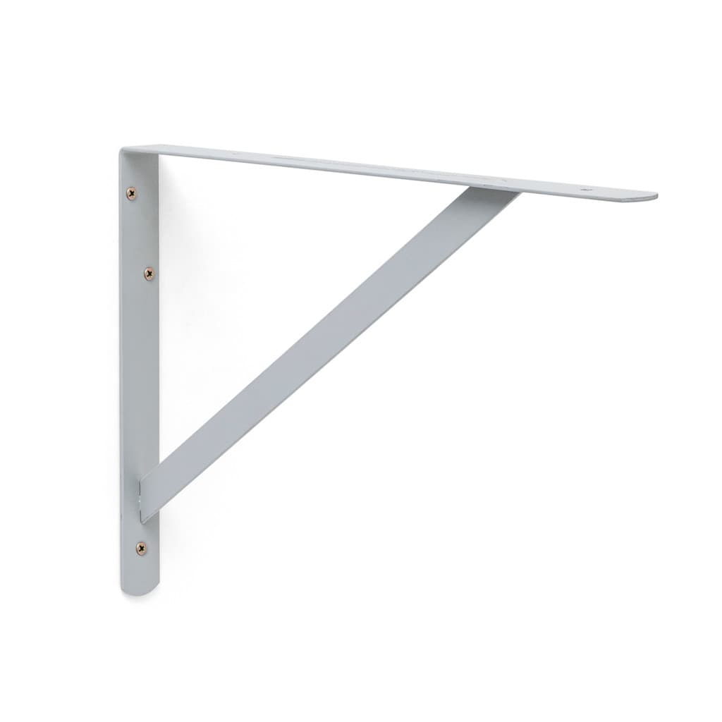 Suporte Reforçado Mão Francesa  para Prateleira 40 cm Prata