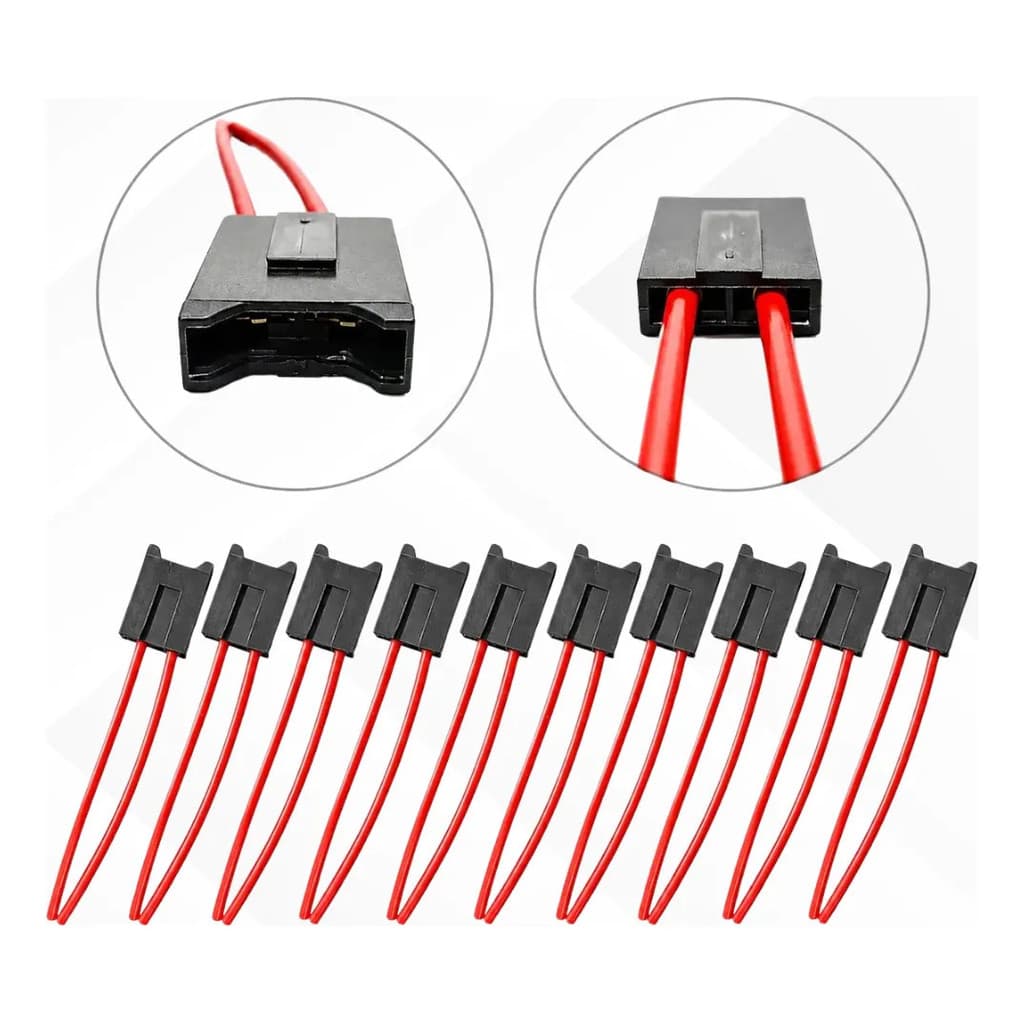 Kit 10 - Porta Fusível Lamina - Medio - Automotivo Fio 1,5mm