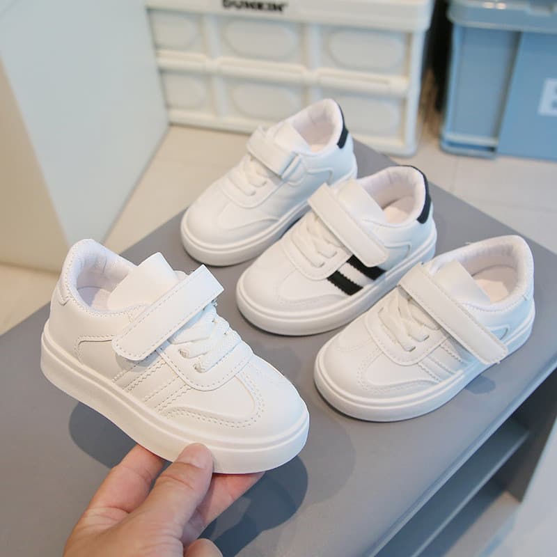 Crianças sapatos infantis primavera outono sapatos esportivos das mulheres dos homens pequenos sapatos brancos tênis de