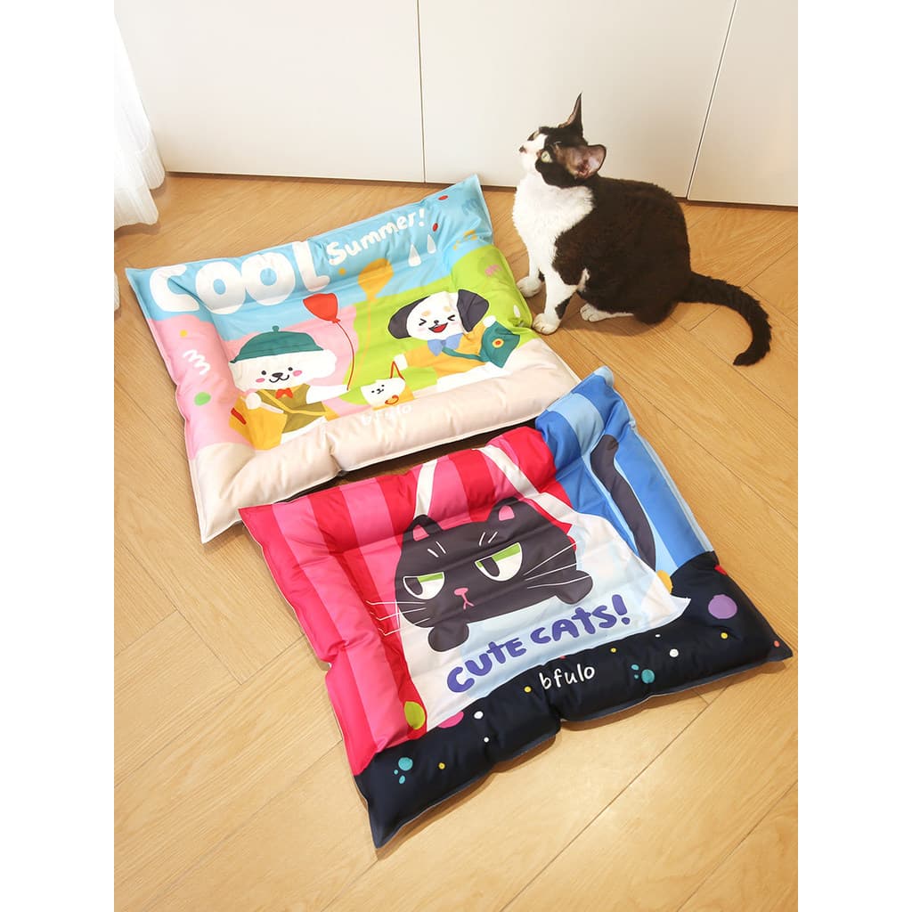 Almofada de gelo para gatos, almofada de gelo para animais de estimação, canil, verão, almofada legal, maca de gato, nin